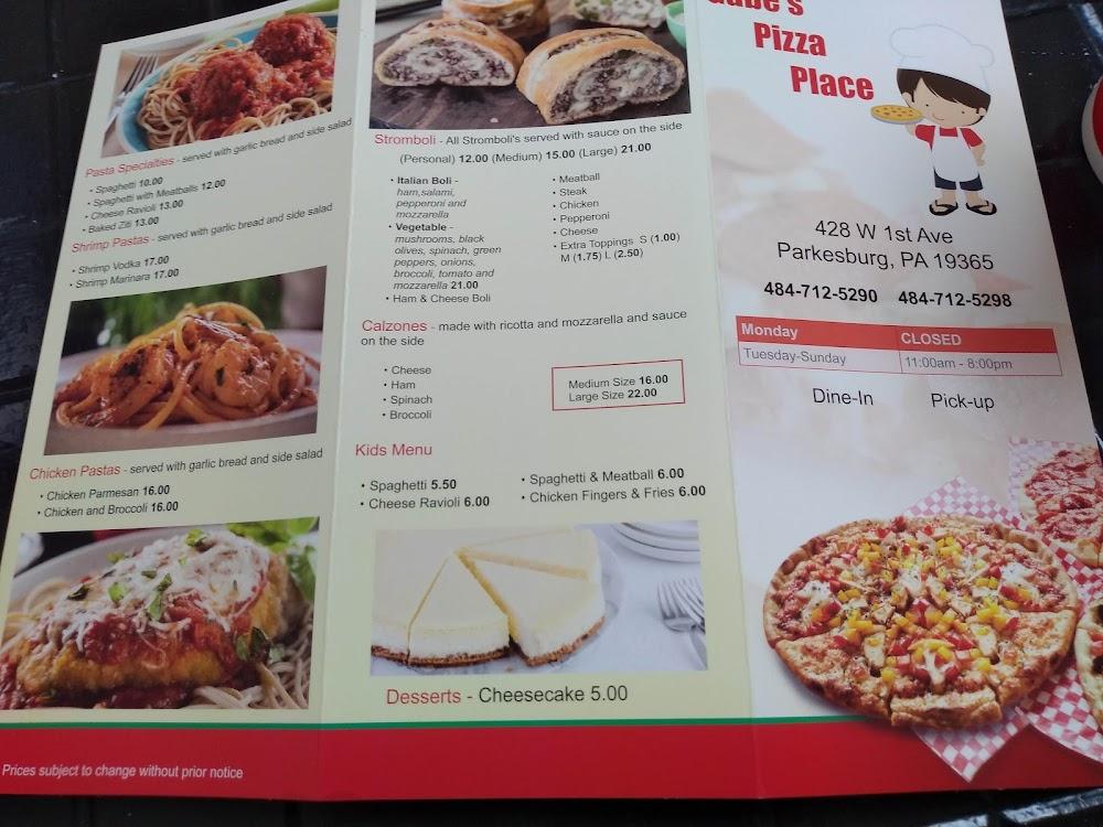 Gabe's Pizza Place Menu image 3